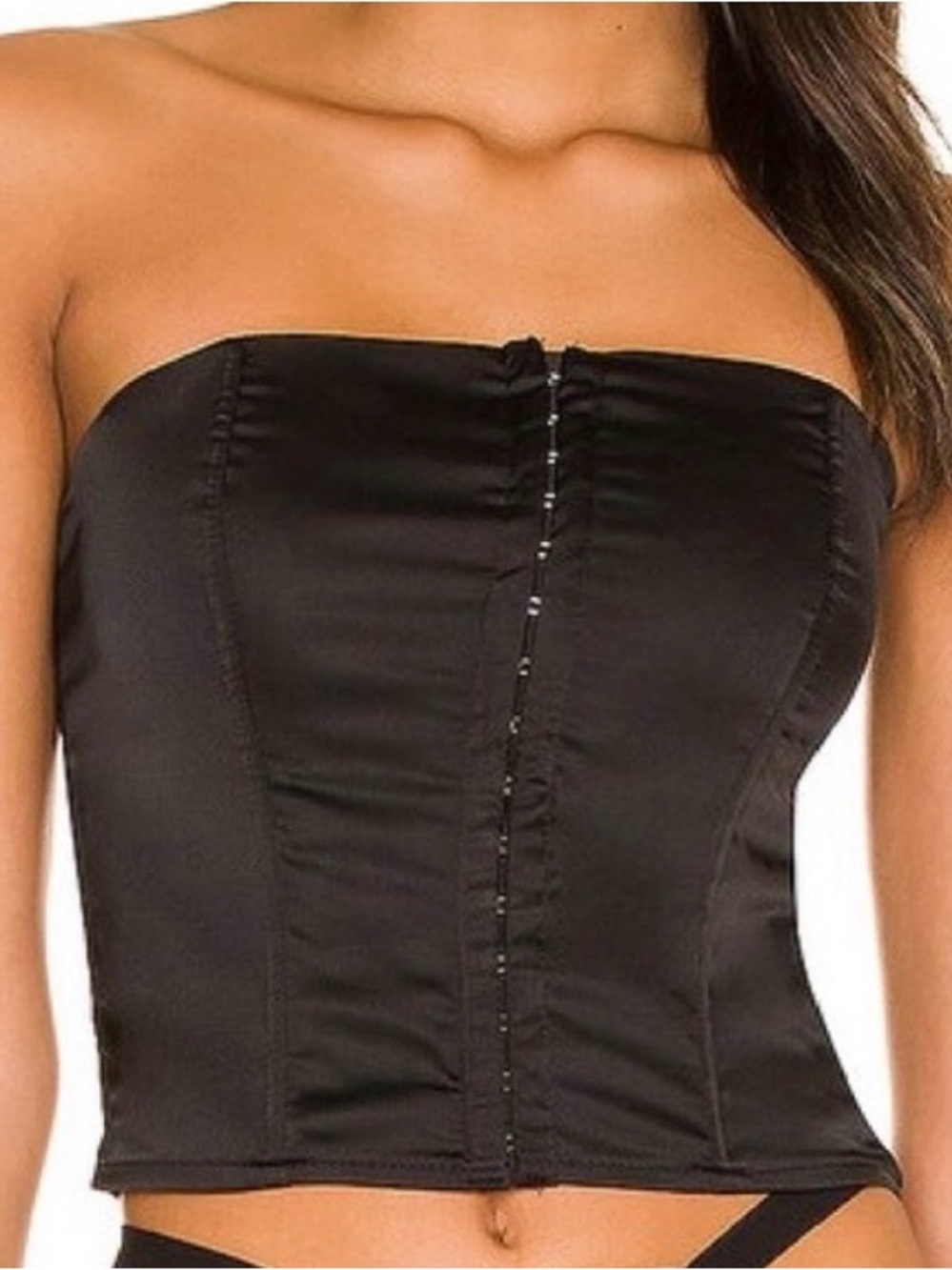 Superdown Cailyn Corset Top in Black